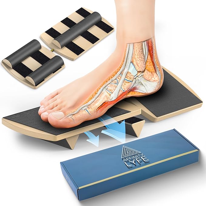 Ankle Strengthener & Foot Health Balance Board for Adults - Complete Physical Therapy Equipment | Pilates Board | Wobble Board | Balance Trainer - Includes Exercise Videos, Travel Bag & More