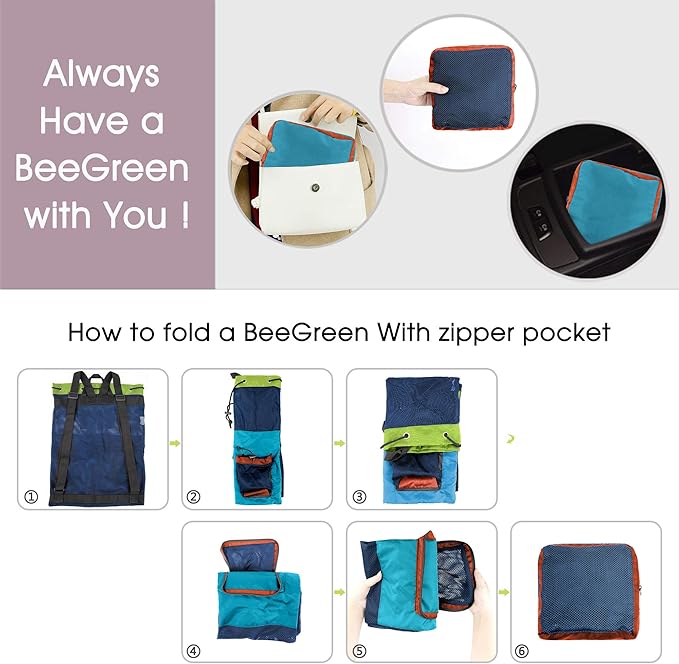 BeeGreen Gym Bags for Men Women Mesh Drawstring Backpack for Swim Sports Workout Gear Gifts for Swimmers Beach Pool Wrestling Backpack Cinch Bag With 3 Pockets Green Blue