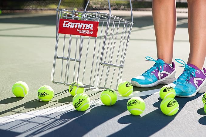 GAMMA Tennis Ball Hopper, Tennis Hopper for Easy Pick Up, Carrying, and Storage, Durable, Convenient, Heavy-Duty Construction in Multiple Sizes and Colors