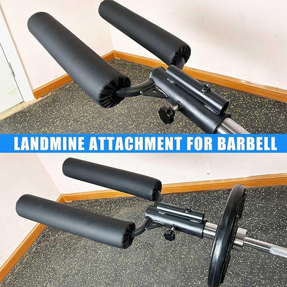 Viking Press Landmine Handle for 2-Inch Barbell, T-Bar Row Attachment Core Strength Training Accessories, Shoulder Press Landmine Attachment Equipment