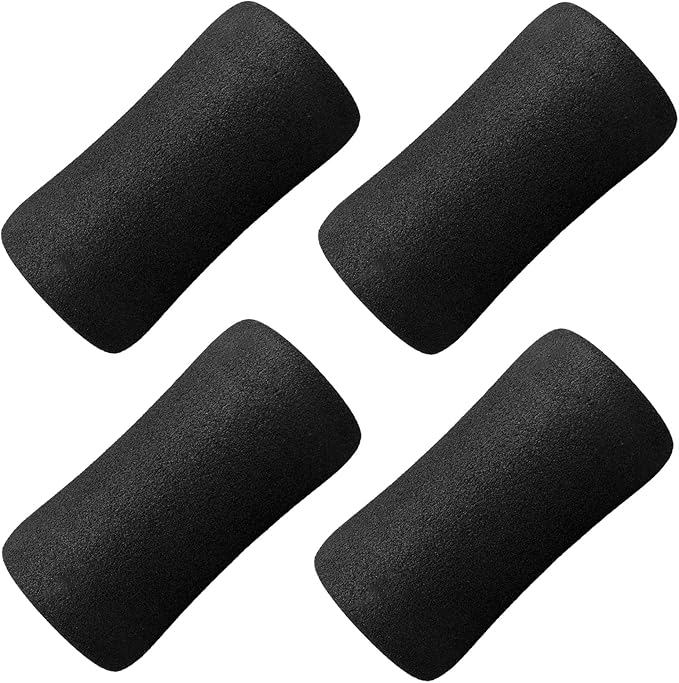 Foot Foam Pads Rollers Replacement Set for Home, Weight Bench Foam Pad Replacement for Inversion Table Leg Tube, Foot Foam Roller Pads for Sit Ups,Leg Curl Attachment/Extension and Roman Chair