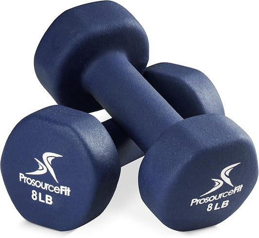 ProsourceFit Neoprene Dumbbell Coated for Non-Slip Grip, 4 lb