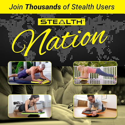 Stealth Core Deluxe Trainer - Turn Fitness Into a Fun Game - Get Strong Sexy Abs and Lean Core Playing Games On Your Phone; Free iOS/Android App; 4 Free Mobile Games Included; Dynamic Abs & Core Training; Only 3 Minutes a Day