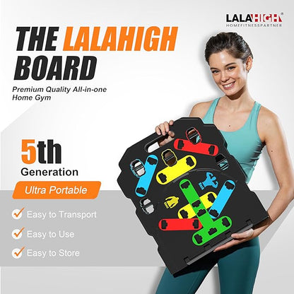 LALAHIGH Upgraded Large Portable Fitness Equipment: 5th Generation 26-in-1 Push Up broad fitness, Add Steel Reinforce Structure, Non-slip Push Up Handles for Full Body Workout at Home, Professional Strength Training Equipment for Man and Women