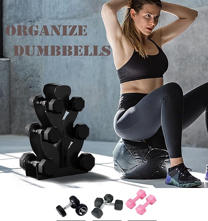 Small Dumbbell Rack Heavy Duty Dumbbell Stand Weight Stand for Dumbbells, Strength Training Dumbbell Racks Dumbbell Storage Rack, Rack Only