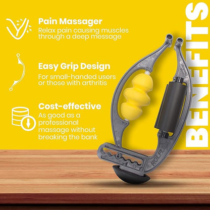 Arm & Leg Massager - Forearm & Calf Roller - Tennis & Golfer's Elbow, Carpal Tunnel, Tendonitis, Wrist, Hand, Calf, Foot, & Thigh Relief - Trigger Point - Active & Myofascial Release