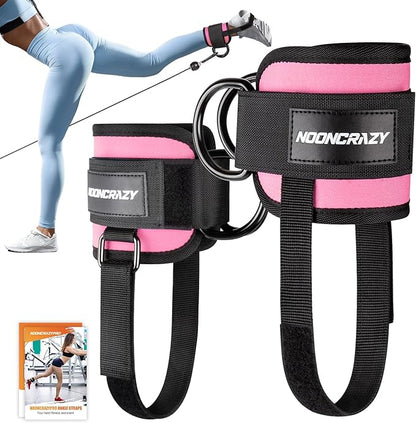 Ankle Strap for Cable Machine Women, Adjustable Gym Cable Ankle Straps for Kickbacks, Glute Workouts, Leg Extensions, Curls, Booty Hip Abductors, Ankle Cuff for Cable Machine Accessories