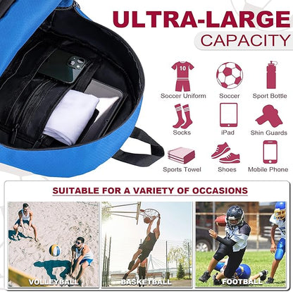 Himal Outdoors Soccer Bag-Backpack for Soccer,Backpack for Football & Volleyball & Handball,Sports Bag with Separate Cleat