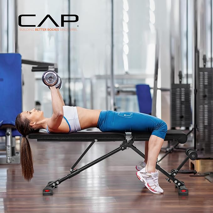 CAP Barbell Multi-Purpose Adjustable Utility Strength Training Weight Bench | Multiple Options