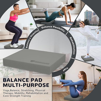 Balance Pad, Nonslip Foam Balance Pad, Professional Foam Exercise Pad for Fitness, Stability Training and Physical Therapy