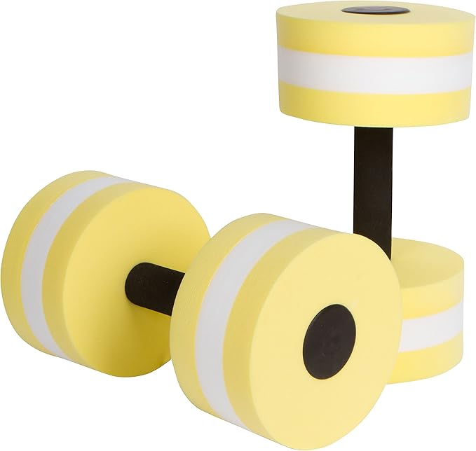 Lightweight Aquatic Exercise Dumbells - Set of 2 Foam - for Water Aerobics - By Trademark Innovations