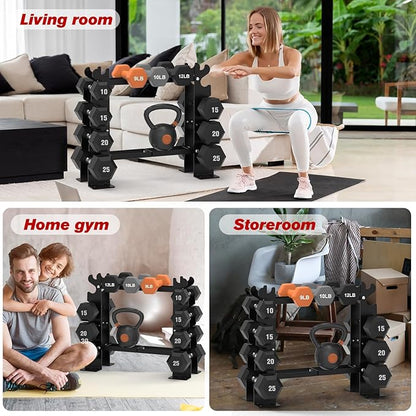 Dumbbell Rack Stand Only 5 Tier 450LBS Capacity 8-30 LBS