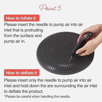 Primasole Balance disc 1 PC Comes with an air Pump Exercise Disk for Stability Workout