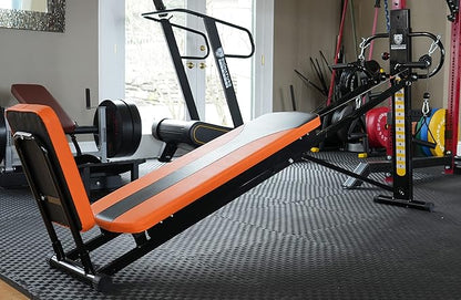 Signature Fitness Multifunctional Home Gym System Workout Station with 15 Resistance Levels, Comes with Resistance Bands and Floor Mats, M700