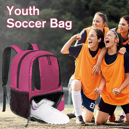 YOREPEK Soccer Backpack,Soccer Bag with Ball Holder, Water resistant Sport Equipment Bags Fit Basketball Volleyball Football