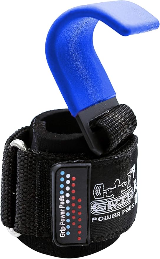 Weight Lifting Hooks Heavy Duty Lifting Wrist Straps Pull Ups Deadlift Straps Power Lifting Grips Padded Workout Straps for Weightlifting Gym Gloves for Men & Women Premium Workout Equipment