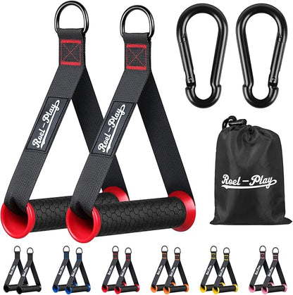 Gym Exercise Handles, Replacement Fitness Equipment for Strength Trainer, Cable Machine and Resistance Band Handles, Home Gym Add On Equipment