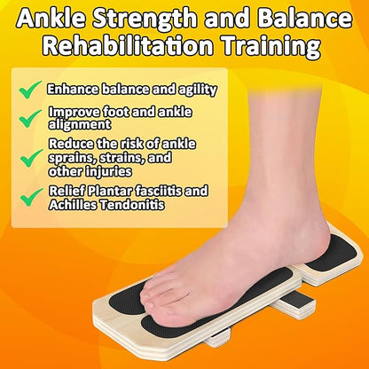 Ankle Strengthener Exerciser for Sprained Foot Trainer Ankle Balance Board for Stability Exercises, Plantar Fasciitis Relief, Posture Corrector, Balance Training