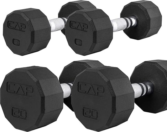 CAP 50 lbs Coated Dumbbell Set | Multiple Styles