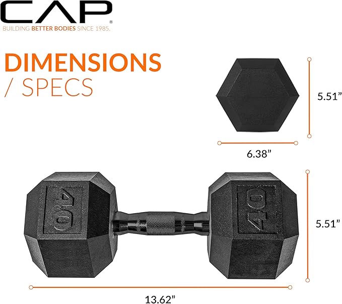 CAP Barbell Coated Dumbbell Weight Pairs | Multiple Options