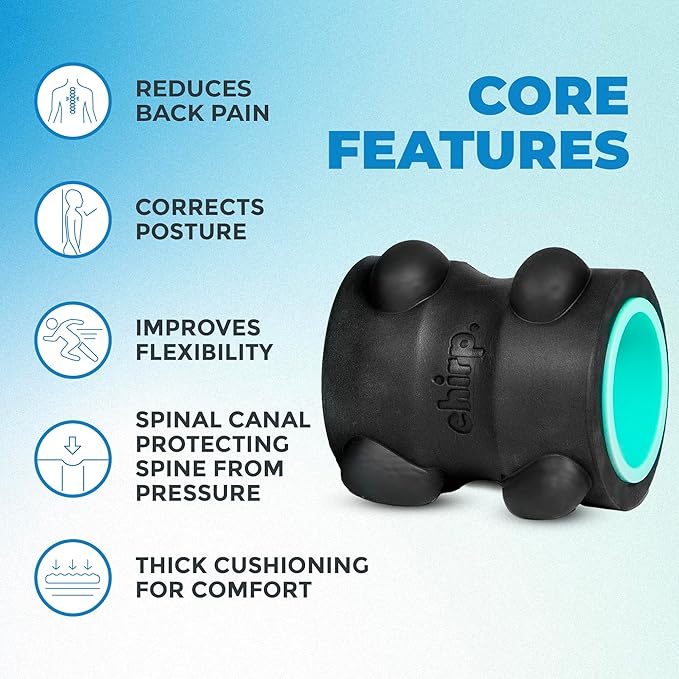 Chirp Wheel XR for Ultimate Neck & Headache Relief - Rejuvenate Body, Spinal Care & Tension Through Thumb Pressure Release for Physical Therapy and Relaxation - Mint 4"