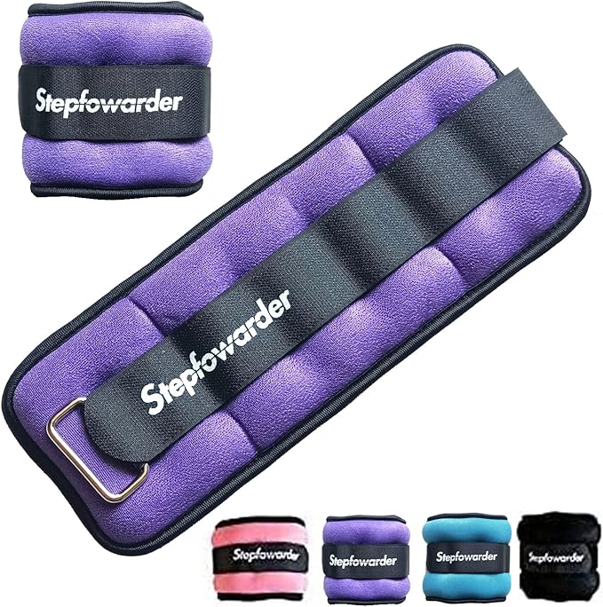 1-4 Lbs Ankle Weights Pair Set with Adjustable Strap for Arm, Hand & Leg, Walking, Jogging, Gymnastics, Aerobics - Ankle/Wrist Weights for Women, Men, Kids