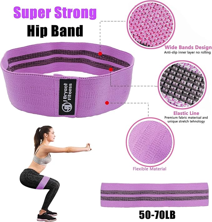 J Bryant Barbell Pad Set with 2 Ankle Straps for Cable Machines Hip Resistance Band Weight Lifting Straps Thick Cushion Hip-Thrusts Pad with Carry Bag for Squats Bench Press Workout