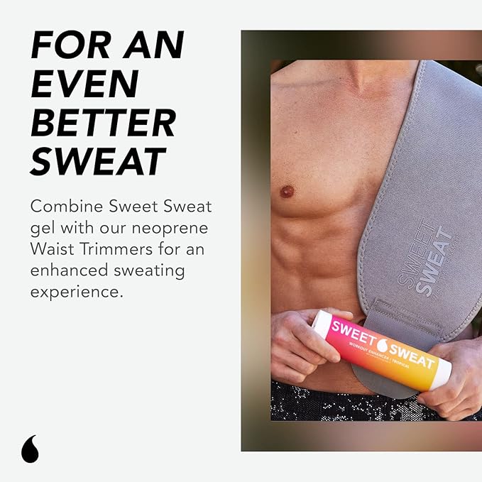 Sweet Sweat Workout Enhancer Roll-On Gel Stick - Makes You Sweat Harder and Faster, Use with Sweet Sweat Waist Trimmer