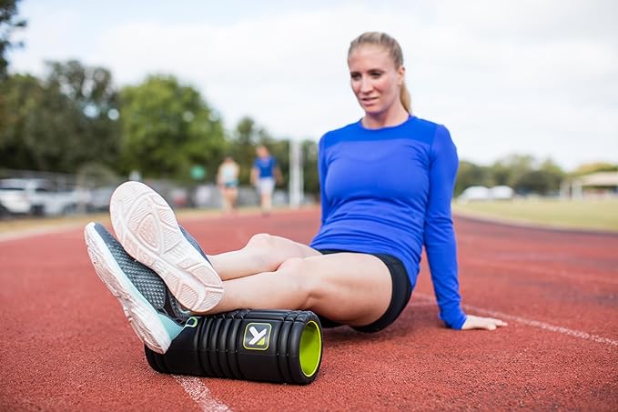 TriggerPoint Grid 1.0 Foam Roller - 13" Multi-Density Massage Roller for Deep Tissue & Muscle Recovery - Relieves Tight, Sore Muscles & Kinks, Improves Mobility & Circulation - Targets Key Body Parts