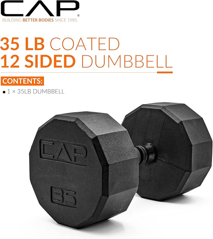 CAP Barbell Coated Hex Dumbbell Weight