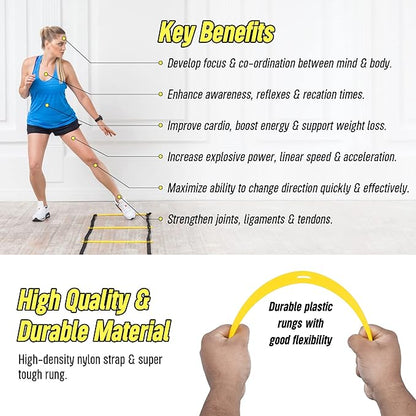 20ft Agility Ladder Agility Training Equipment