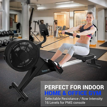 SereneLife Smart Rowing Machine-Home Rowing Machine with Smartphone