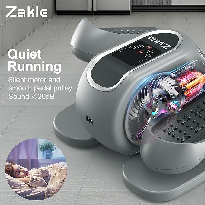 Zakle Under Desk Elliptical Machine 12 Adjustable