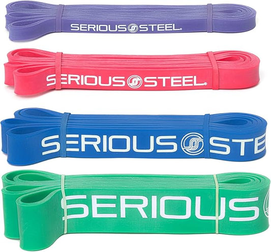 Serious Steel 41" Assisted Pull-up Band, Heavy Duty Resistance Band Sets, Stretching, Powerlifting, Resistance Training and Pull Up Assistance Bands