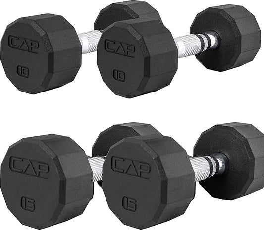 CAP 50 lbs Coated Dumbbell Set | Multiple Styles