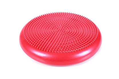 Cando-30-1870 CanDo Inflatable Balance Disc for Balance Training, Proprioception, Strengthening Lower Extremities, Posture, Back Pain, Stress Relief, Restlessness and Anxiety. Red, 14” Diameter