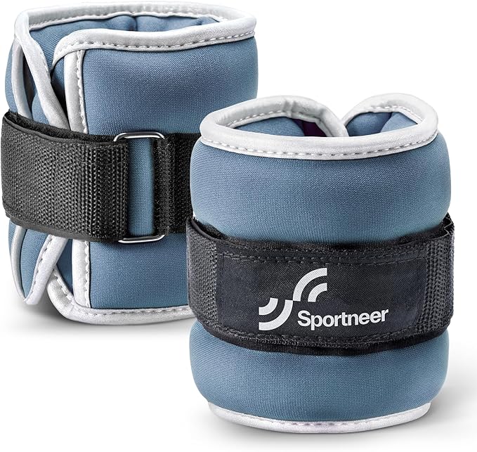 Sportneer Ankle Weights Wrist Weights -0.5 1 2 3 4 5 Lbs Pair for Men Women Kids Strength Training Wrist and Ankle Weights Set Comfortable and Soft Perfect for Dancing Running Walking Fitness Workout