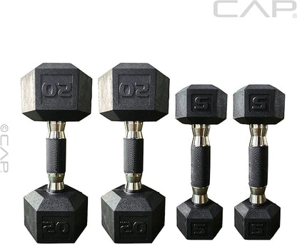 CAP 50 lbs Coated Dumbbell Set | Multiple Styles