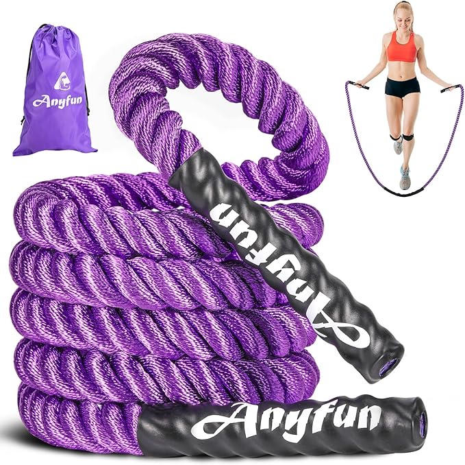 Weighted Jump Rope Workout Equipment for Women Adult Jumprope for Strength Training Weight Loss Shape Body Total Body Workout Skipping Rope Home Gym Jumping Rope