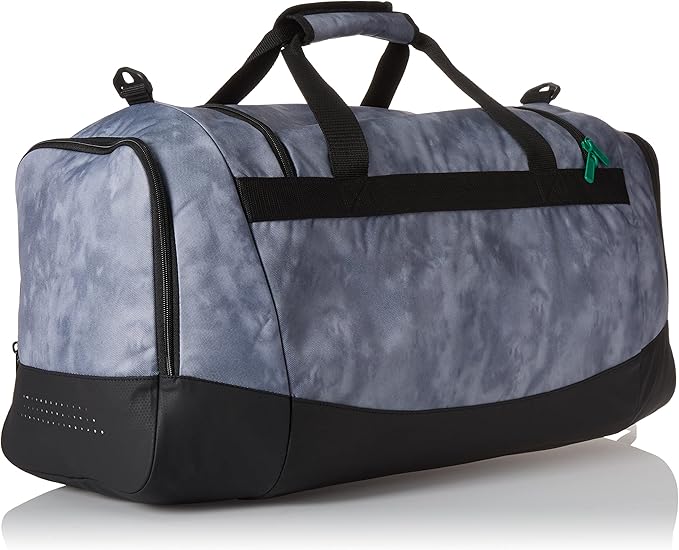 adidas Unisex Adult Defender 4 Medium Duffel Bag, Stone Wash Grey/Black/Court Green, One Size