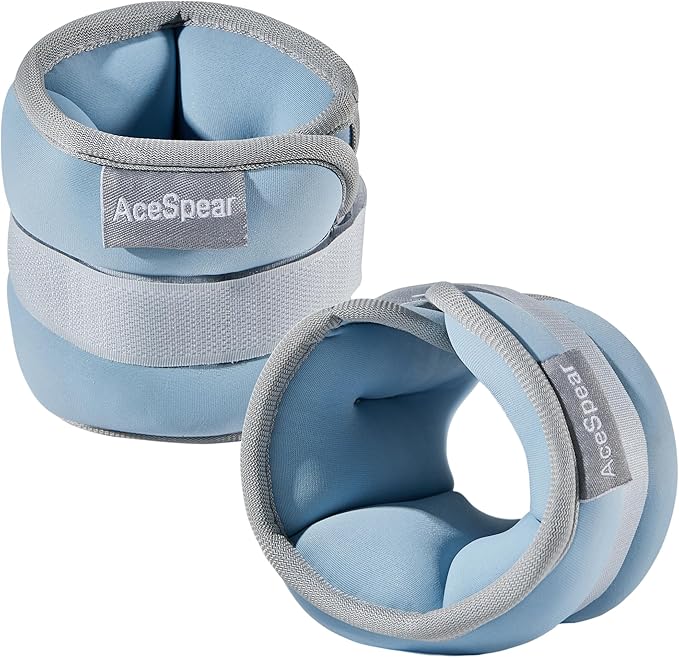 AceSpear Ankle Weights for Men Women Wrist Weights 2 * 1lb 2lbs 3lbs 4lbs 5lbs 6lbs Leg Weights Sandbags Kids Arm Hand Weights for Fitness Walking Running Gym