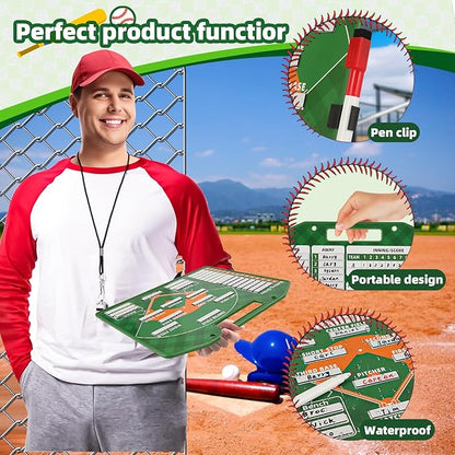 Magnetic Baseball Lineup Board，Baseball Lineup Cards Baseball Lineup Board For Dugout Baseball Accessories 40 Sheets Lineup Cards Baseball Clipboard for Coaches Baseball Coaching Accessories