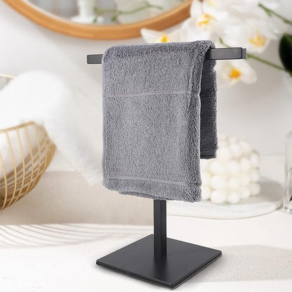 Bathroom Hand Towel Holder Stand，T-Shape Hand Towel Holder Stand SUS304 Stainless Steel for Bathroom，Kitchen or Vanity Countertop