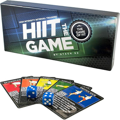 HIIT Interval Workout Game. Designed by Military Fitness Expert. Video Instructions Included. Bodyweight Exercises, No Equipment Needed. Fun and Motivating Training Program.