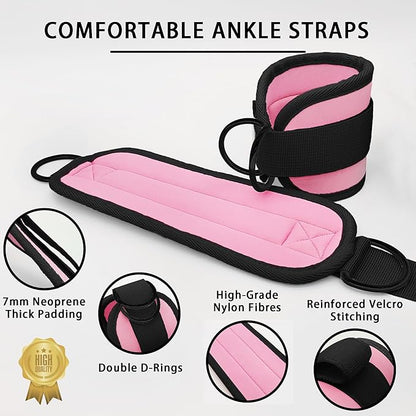 Fitness Ankle Straps for Cable Machines 2 Pack