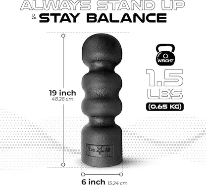 Yes4All High Density Half Round Foam Roller Support Pain Relieved, Back, Leg and Muscle Restoration, 12", 18", 24", 36"