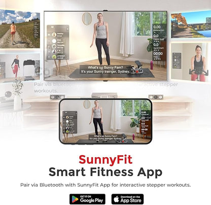 Sunny Health & Fitness 2-in-1 Premium Power Stepper