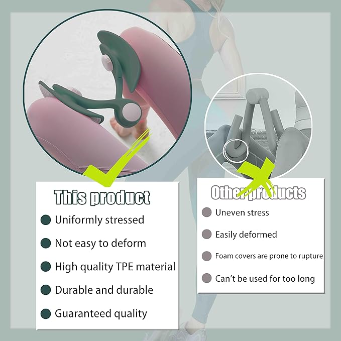 Thigh Toner Training, Thigh Master Thigh Exercise Equipment, Inner Thigh Exercise Equipment, Kegel Sports Equipment, Pelvic Floor Coach, Men and Women