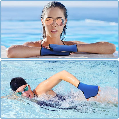 Water Aerobics Set for Aquatic Exercise, Pool Fitness Equipment Foam Water Dumbbell Set, New Upgrade Aquatic Dumbbells and Foam Swim Aquatic Cuffs, Water Workout Fitness Tool