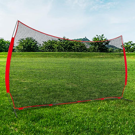 Portable Backstop Net, Barrier Netting, Lacrosse, Baseball, Softball, Soccer, Basketball, Baseball Net, Protective Screen with Carry Bag, Baseball Practice Net,Tennis Backstop Net